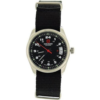 Swiss Military Trooper Black Nylon Fabric Strap Ladies Sports SM06-4T1