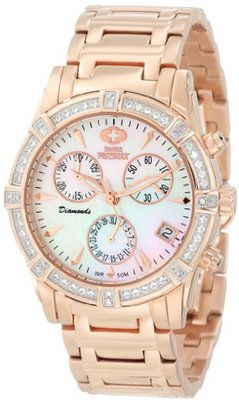 Swiss Precimax SP12082 Desire Elite Diamond Mother-Of-Pearl Dial