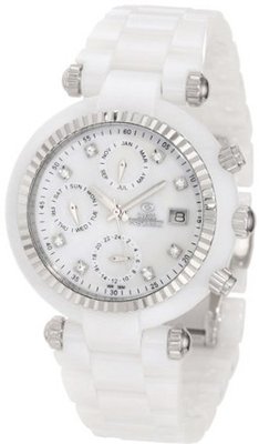 Swiss Precimax SP12122 Avant Ceramic SL Mother-Of-Pearl Dial White Ceramic Band