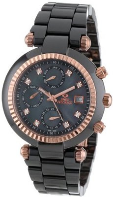 Swiss Precimax SP12125 Avant Ceramic SL Mother-Of-Pearl Dial Black Ceramic Band