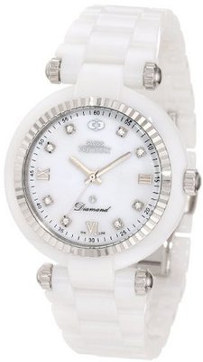 Swiss Precimax SP12130 Avant Diamond Ceramic Mother-Of-Pearl Dial White Ceramic Band