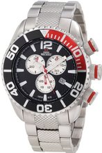 Swiss Precimax SP12161 Deep Blue Pro II Black Dial with Silver Stainless Steel Band