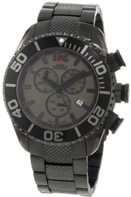 Swiss Precimax SP12170 Deep Blue Pro II Black Dial with Black Stainless Steel Band