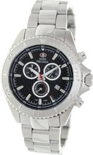 Swiss Precimax SP12190 Maritime Pro Black Dial Silver Stainless Steel Band