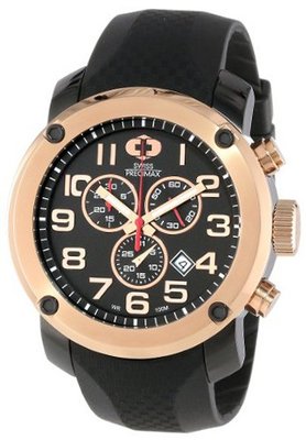 Swiss Precimax SP13004 Marauder Pro Sport Black Dial with Black Rubber Band