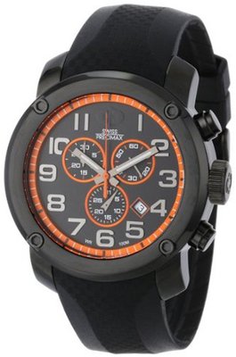 Swiss Precimax SP13007 Marauder Pro Sport Black Dial with Black Rubber Band