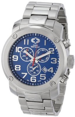 Swiss Precimax SP13011 Marauder Pro Blue Dial with Silver Stainless Steel Band