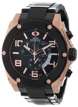 Swiss Precimax SP13030 Admiral Pro Black Dial with Black Stainless Steel Band