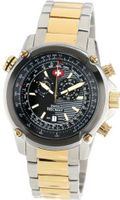 Swiss Precimax SP13078 Squadron Pro Black Dial with Two-Tone Stainless-Steel Band
