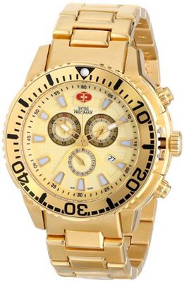 Swiss Precimax SP13101 Pulse Pro Analog Display Swiss Quartz Gold