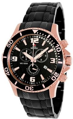 Swiss Precimax SP13230 Tarsis Pro Black Dial Black Stainless-Steel Band