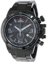 Swiss Precimax SP13244 Forge Pro Black Dial with Black Stainless Steel Band