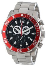 Swiss Precimax SP13251 Crew Pro Black Dial with Silver Stainless Steel Band