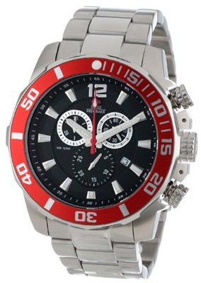 Swiss Precimax SP13251 Crew Pro Black Dial with Silver Stainless Steel Band