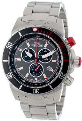 Swiss Precimax SP13293 Pursuit Pro Grey Dial with Silver Stainless Steel Band