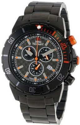 Swiss Precimax SP13298 Pursuit Pro Grey Dial with Black Stainless Steel Band