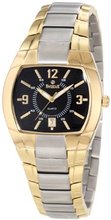 Swistar 1.2318-2M Blk Swiss Quartz Gold Plated Stainless Steel Dress