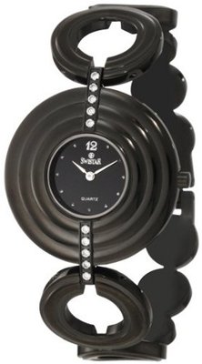 Swistar 208-16L Swiss Quartz Black PVD Plated Stainless Steel Dress