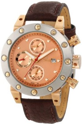 Swistar 3283-6M Swiss Quartz With Dual Time Zone, Day, Date and Month Functions