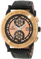 Swistar 3319-6M Swiss Quartz Black PVD And Rose Gold Plated Stainless Steel Dress