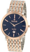 Swistar 417-14M Bk Rose Gold Plated Quartz Dress