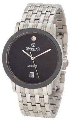 Swistar 421-15M Bk Precision Quartz Dress