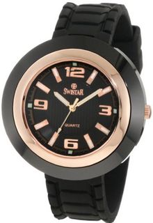 Swistar 453-47L Swiss Quartz Scratch Resistant Ceramic and Rose Gold Plated Stainless Steel Dress