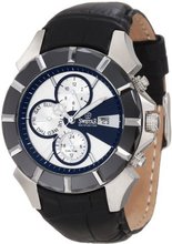 Swistar 5651-1M Swiss Quartz Stainless Steel Dual Time Dress