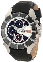 Swistar 5651-1M Wh Swiss Quartz Stainless Steel Dual Time Dress