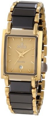 Swistar 5.9570-51L Gd High-Tech Ceramic and Gold Plated Stainless Steel Dress