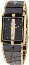 Swistar 6.9570-51M Bk High-Tech Ceramic and Gold Plated Stainless Steel Dress