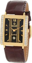 Swistar Unisex 77102-11M Swiss Quartz Gold Plated Stainless Steel Dress