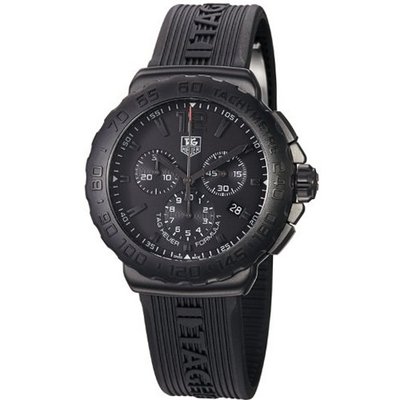 TAG Heuer CAU1114.FT6024 Formula 1 Black Dial Black Strap Chronograph
