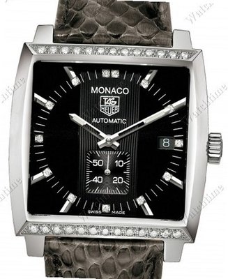 Tag Heuer Monaco Monaco Lady Diamonds Black Python