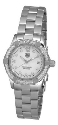 TAG Heuer WAF1416.BA0824 Aquaracer Swiss-Quartz Diamond Mother-Of-Pearl Dial