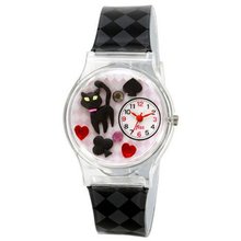 Deco (Decoration) from Japan! Black Cat Heart Clover Spades AL1203-BK