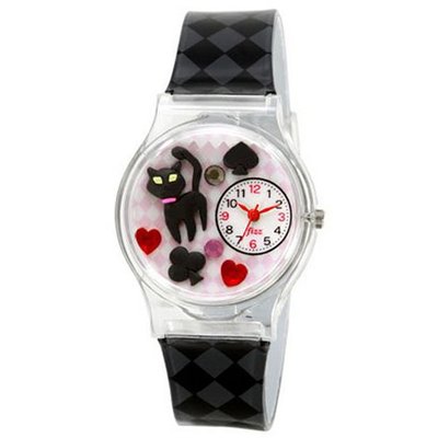 Deco (Decoration) from Japan! Black Cat Heart Clover Spades AL1203-BK