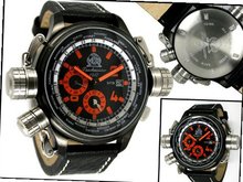 Tauchmeister T0196 XXL Military Worldtimer with Alarm
