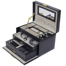 Jewelry Box Genuine Leather With Matching Travel Case