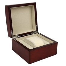 Single Box 1 Extra Large Wood Burlwood Finish Removable Cushion