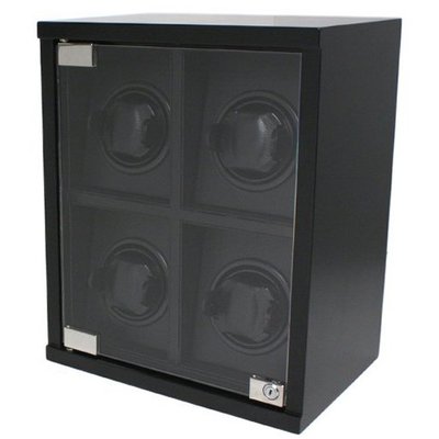 Tech Swiss Winder Quad Wood Black Carbon Fiber Design for Large Automatic es