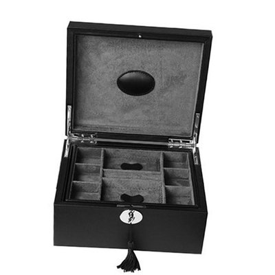 Valet Case Accessories Black Leather Top Organizer