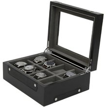 Valet- Renzo II 8 es Sporty Design Black Carbon Fiber Accents Large Compartments