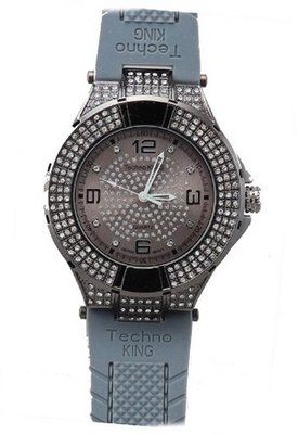 Hip Hop Gray Rubber Band Heavy Duty Ice Out