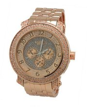 Iced Out Pave Rose Gold Tone Hip Hop Bling Bing Metal