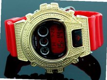 Ice Plus Diamond Shock Style Yellow Case Red Band