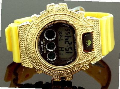 Ice Plus Diamond Shock Style Yellow Case Yellow Band