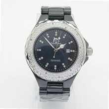 Techno Master Ceramic Ladies 0.12ctw Diamond TM-2146B