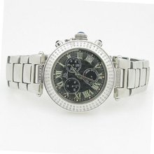 Techno Master Ladies Ceramic 1.0 ctw Diamond TM7665