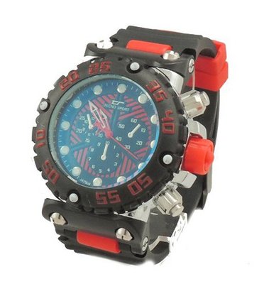 Techno Sport New Fashion Red Barrel Inserts & Red Loops Black Rubber